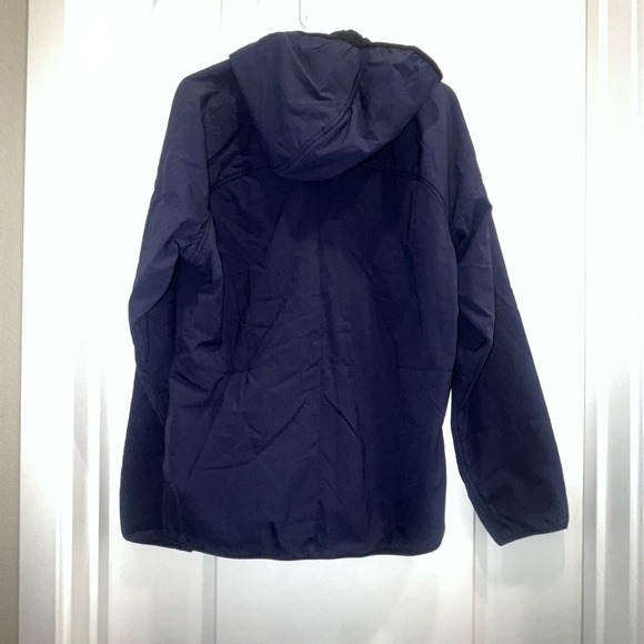 NWT Beyond Clothing Stretch Alpha Sweater Navy Blue Hooded Jacket - Picture 2 of 5